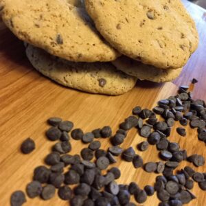 Deliciosas galletas chocochips hechas en casa.