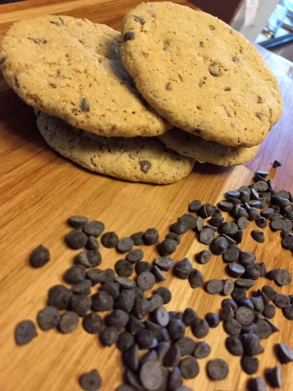 Deliciosas galletas chocochips hechas en casa.