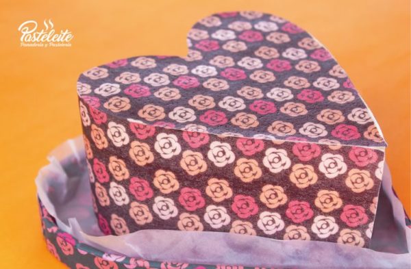 Torta en forma de corazón