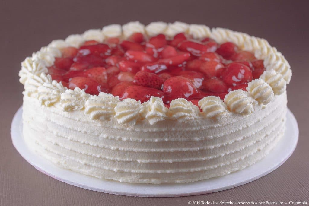 Torta Fría de Melocotón o Fresas | Pasteleite