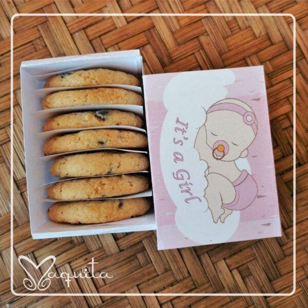 Cajita Regalo Galletas Bebé Niña